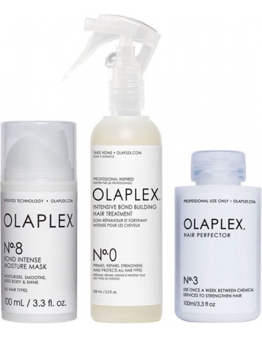 OLAPLEX Set No.0 + No.3 + No.8
