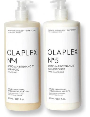 Olaplex bond maintenance duo no 4 & 5 1000 ml (Shampoing et Conditionneur)