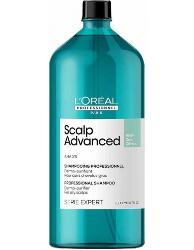 L'Oréal Professionnel Scalp Advanced Anti-Oiliness Tegen vet haar 1500 ml