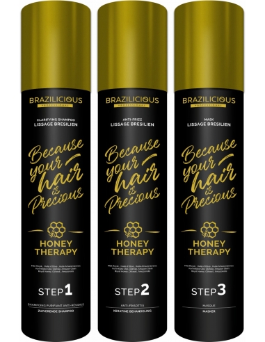 BraziliCious Honey Therapy 3 x 1 l - Lissage brésilien