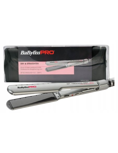 Steiltang Babyliss Pro Dry & Straighten kan zowel op droog als op nat haar worden gebruikt.