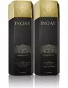 Inoar Moroccan 2 x 1 L - Braziliaanse gladmakende behandeling voor moeilijk haar, krullend en pluizig haar voor kappers