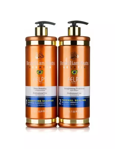FELPS BRAZILIAN NUTS 2 x 1 L - KERATINE BEHANDELING - LANGDURIG RESULTAAT