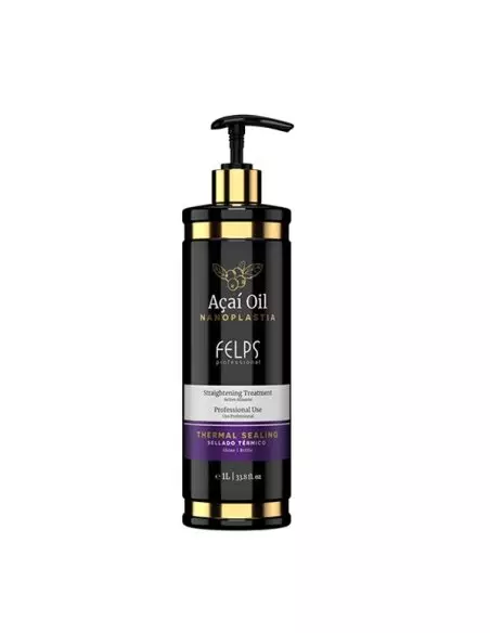 FELPS AÇAÍ OIL Nanoplastia 1L –Keratine Behandeling voor Moeilijk, Kroezend en Beschadigd Haar | Braziliaanse Haarbehandeling