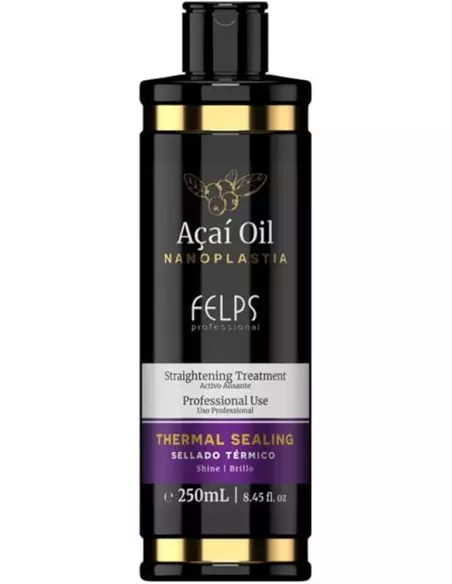 FELPS AÇAÍ OIL NANOPLASTIA 250 ML- KERATINE BEHANDELING - GLANZEND EN GLAD RESULTAAT