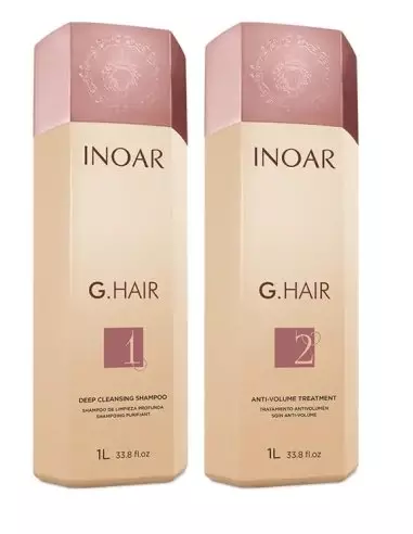 Inoar Ghair 2 x 1 L - Keratine behandeling – Langdurige resultaten tot wel 6 m.