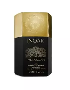 Inoar Moroccan Braziliaanse keratine behandeling Step 2 – 250 ml | Compact Formaat voor Thuis, Glanzend, Glad en Pluisvrij Haar