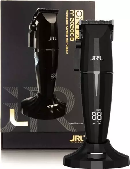 JRL ONYX 2020C-B Pro Haartrimmer – Draadloze trimmer voor kappers, krachtige motor, mes met minimale opening, USB-C opladen