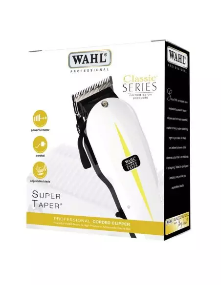Wahl Super Taper Corded Clipper – Krachtige professionele tondeuse voor kappers
