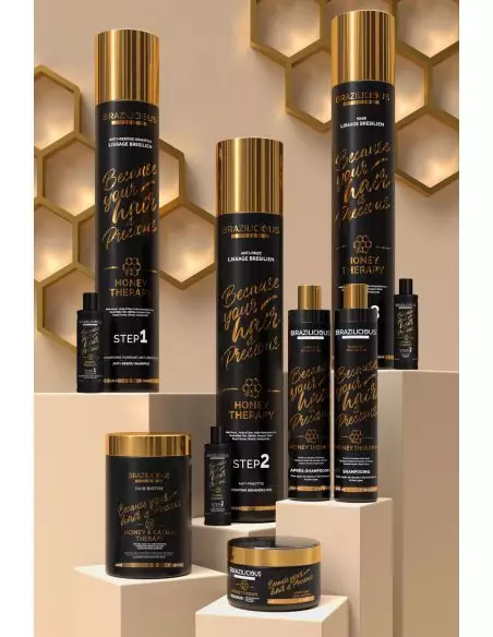 BraziliCious Honey Therapy 3 x 1 l - Keratine Behandeling voor glanzend & zacht haar - Nr. 1 behandeling bij Sabelle Cosmetics