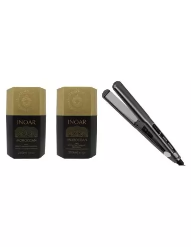 Inoar Moroccan 2 x 250 ml + steiltang -...