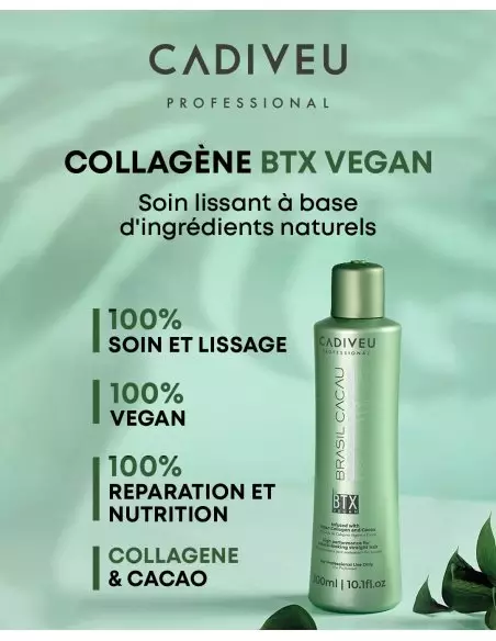 Cadiveu Brasil Cacau step 2 ecokeratin BTX VEGAN 1 L - Keratine Behandeling