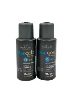 Salvatore Blue Gold Keratine behandeling 2 x 100 ml – Glanzend en natuurlijk resultaat