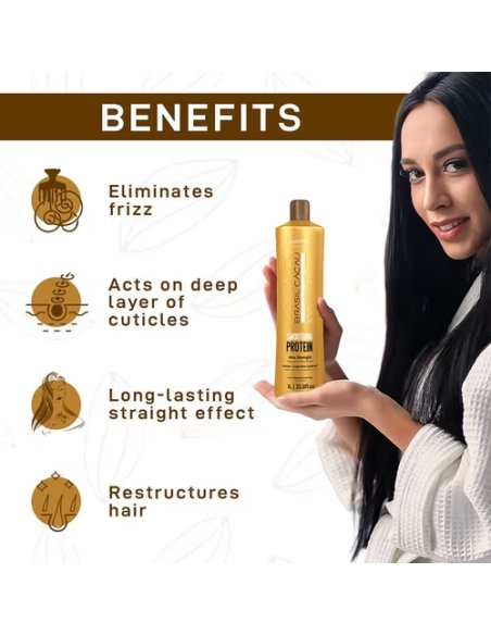Cadiveu Smoothing Protein 1L – Ultra-krachtige Braziliaanse keratine behandeling voor alle haartypes