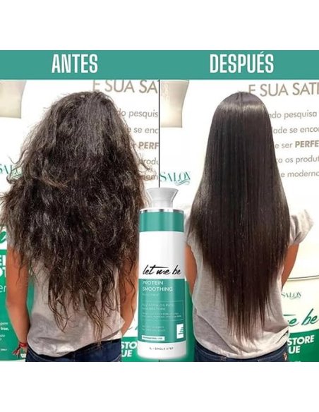 Let Me Be Protein Smoothing 1L - Keratine behandeling voor Zacht en Glanzend Haar