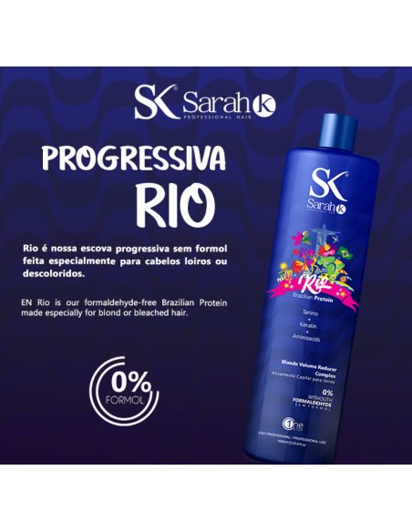 Sarah K Keratine Behandeling RIO Brazilian Vegan Protein voor kappers