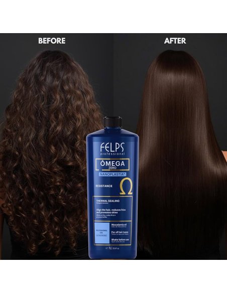 Felps Omega Zero Unique Resistance Nanoplastia - Keratine Behandeling 100 ML - Glad & Glanzend resultaat