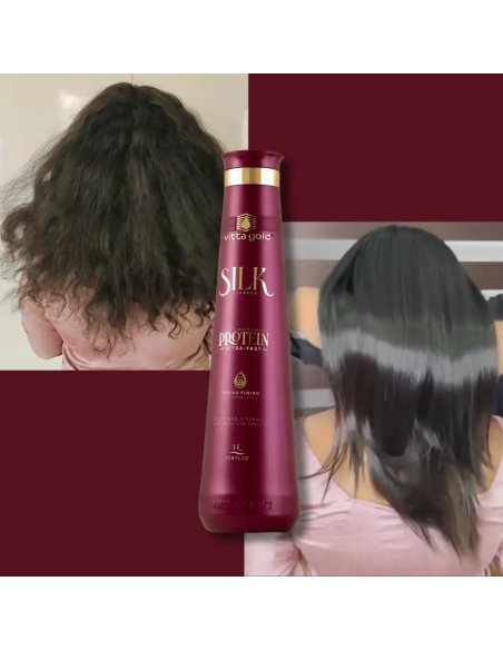 Vitta Gold Silk Express Kit 3 x 200ml – Braziliaanse gladmakende behandeling voor steil haar