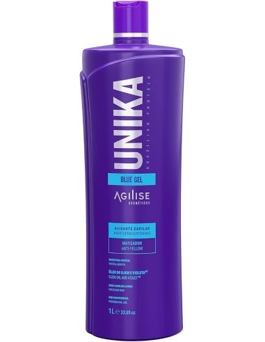 Agilisse Unika Blue Gel 1 L – Professionele Braziliaanse gladmakende behandeling voor alle haartypes
