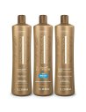 Cadiveu Brasil Cacau 3 x 1 l Ecokeratin - keratine behandeling - Glanzend en zacht haar