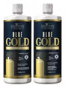 Keratine behandeling Salvatore blue gold 2 x 1 L