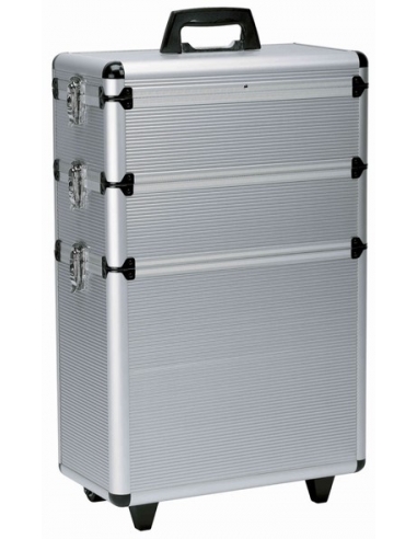 Sibel Oryginalna 3-poziomowa aluminiowa walizka