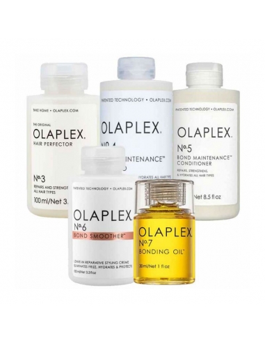 Kit di mantenimento Olaplex DELUXE n. 3 + 4 + 5 + 6 + 7
