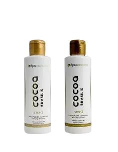 Cocoa Brasilis 2 x 100 ml – Professionele Braziliaanse gladmakende behandelingsset 2 x 100 ml voor glad, glanzend haar