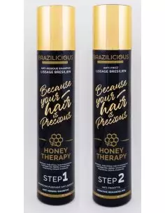 BraziliCious Honey Therapy 2 x 1 l - Lissage brésilien no. 1 - Résultat Lisses et Brillant