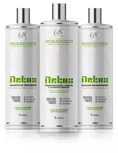 Acqua Coco 3 x 1 L - Braziliaanse keratine behandeling en haarregeneratietherapie