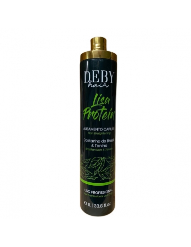Deby Hair lisciante brasiliano con proteine ​​e tannini 1 L
