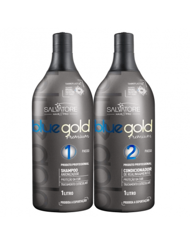 Salvatore Blue gold Premium - Braziliaanse Keratine behandeling
