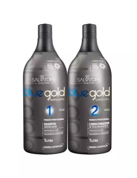Salvatore Blue gold Premium - Braziliaanse Keratine behandeling voor kappers
