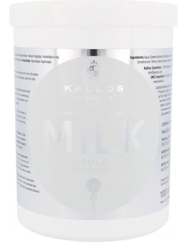 Kallos Milk Protein Máscara Capilar 1000ml