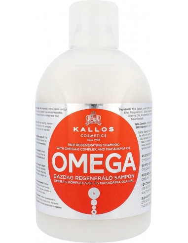 Kallos Omega Rich Regenerating Shampoo 1000 Ml